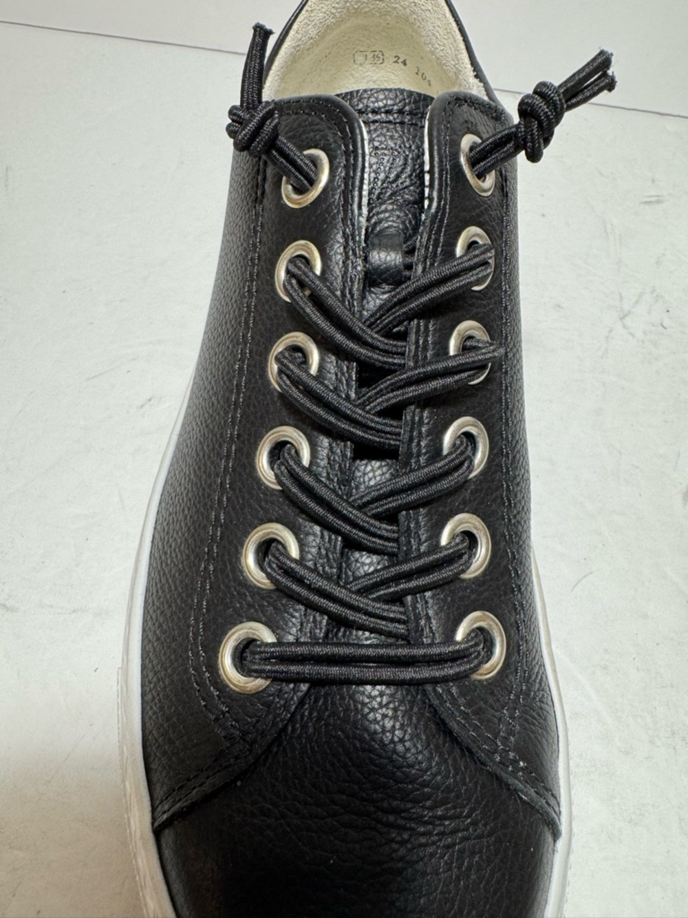 Paul green Hadley Platform Black Leather Sneaker size 6US / 3.5UK $378 - Picture 13 of 15